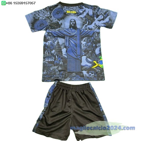 speciale Conjunto De Bambino Brasile 2024 Grigio Navy Poco Prezzo