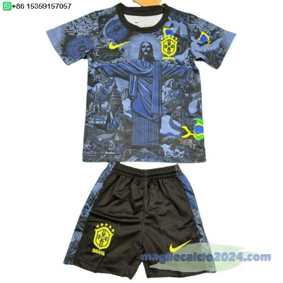 speciale Conjunto De Bambino Brasile 2024 Grigio Navy Poco Prezzo