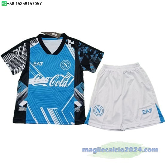 speciale Conjunto De Bambino Napoli 2024 2025 Blu Poco Prezzo