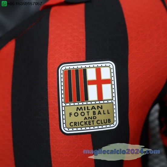 speciale Giocatori Maglia AC Milan 2024 2025 Rosso Poco Prezzo