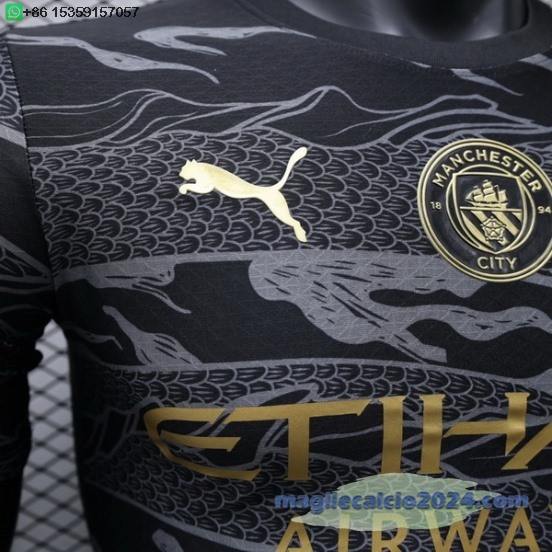 speciale Giocatori Maglia Manchester City 2024 2025 Nero Poco Prezzo