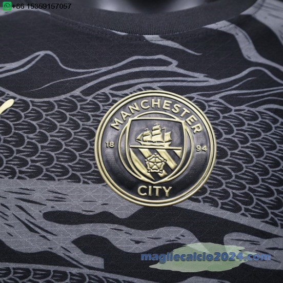 speciale Giocatori Maglia Manchester City 2024 2025 Nero Poco Prezzo