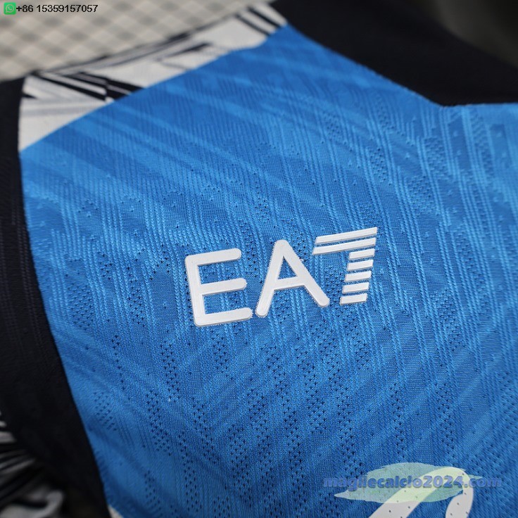 speciale Giocatori Maglia Napoli 2024 2025 Blu Bianco Poco Prezzo