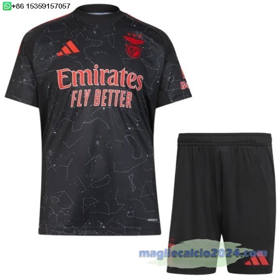 Away Set Completo Bambino Benfica 2024 2025 Poco Prezzo