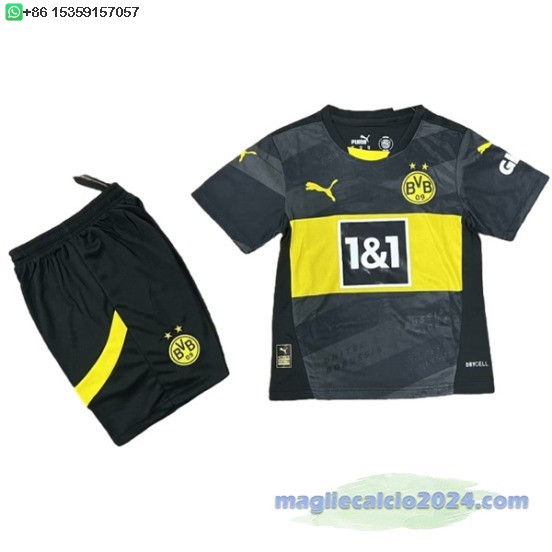 Away Set Completo Bambino Borussia Dortmund 2024 2025 Poco Prezzo
