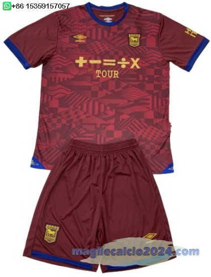 Away Set Completo Bambino Ipswich Town 2024 2025 Poco Prezzo