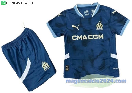 Away Set Completo Bambino Marsella 2024 2025 Poco Prezzo