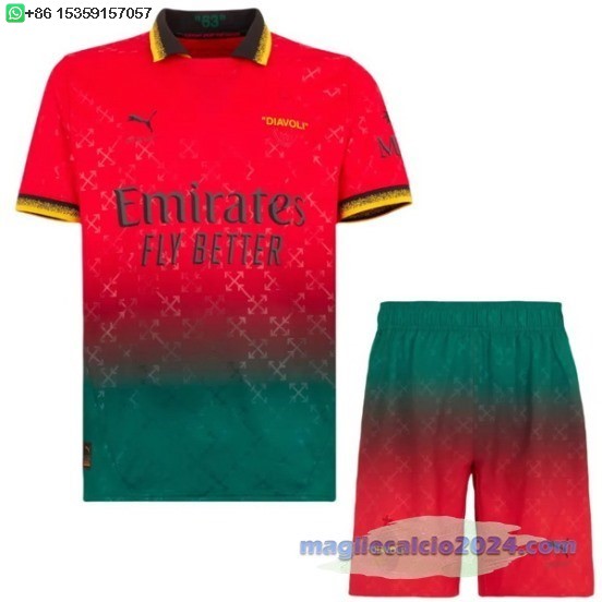 Fourth Set Completo Bambino AC Milan 2024 2025 Poco Prezzo