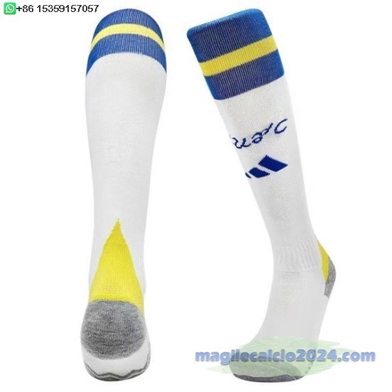 Home Calzettoni Bambino Leeds United 2024 2025 Poco Prezzo