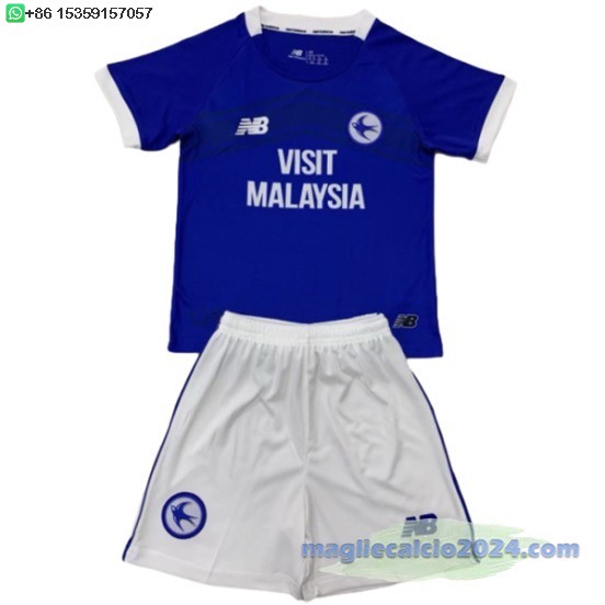 Home Set Completo Bambino Cardiff City 2024 2025 Poco Prezzo