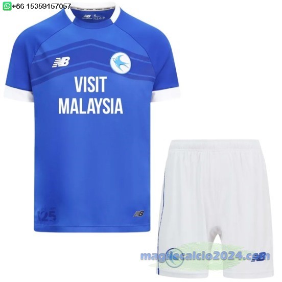 Home Set Completo Uomo Cardiff City 2024 2025 Poco Prezzo