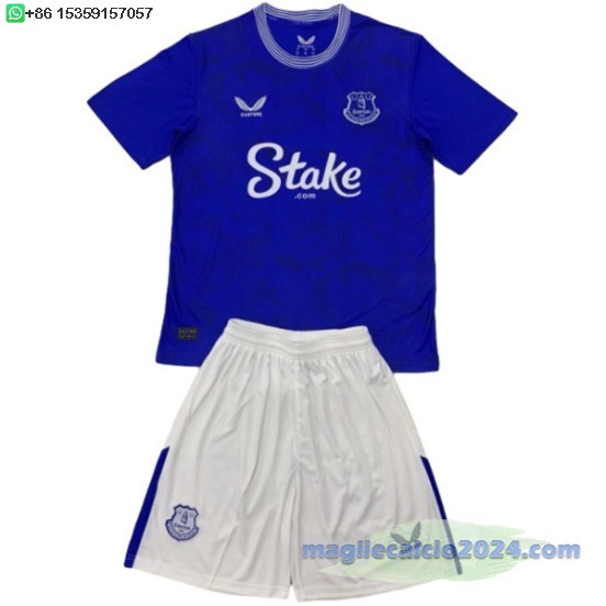 Home Set Completo Uomo Everton 2024 2025 Poco Prezzo