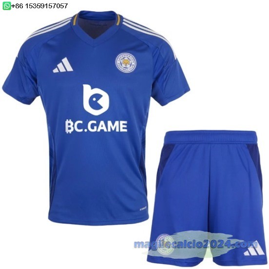 Home Set Completo Uomo Leicester City 2024 2025 Poco Prezzo