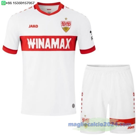 Home Set Completo Uomo Stuttgart 2024 2025 Poco Prezzo