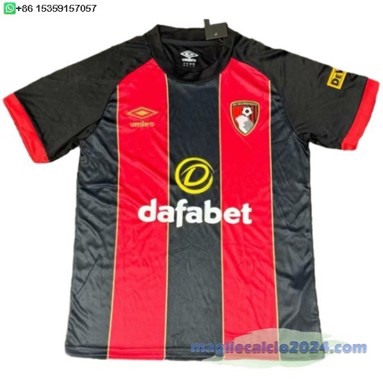 Home Thailandia Maglia Calcio Bournemouth 2024 2025 Poco Prezzo
