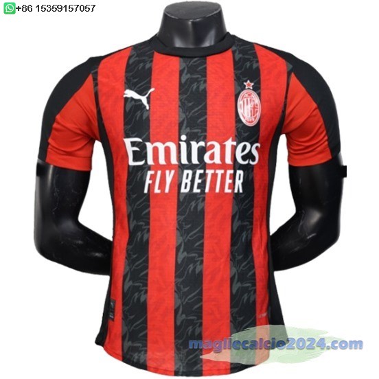 Home concetto Giocatori Maglia Calcio AC Milan 2025 2026 Poco Prezzo