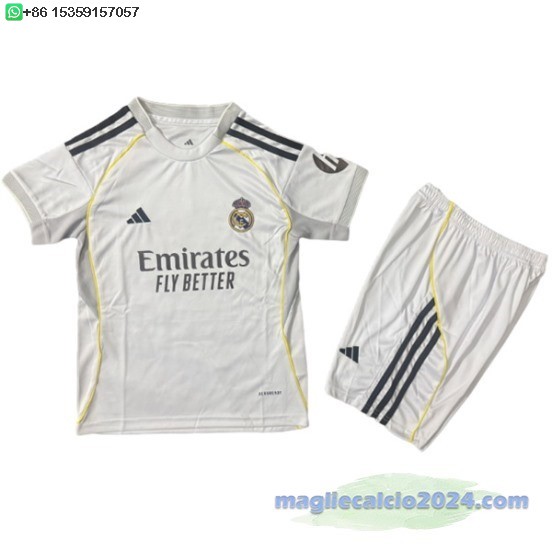 Home concetto Set Completo Bambino Real Madrid 2025 2026 Poco Prezzo