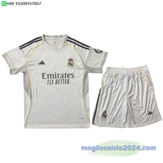 Home concetto Set Completo Uomo Real Madrid 2025 2026 Poco Prezzo
