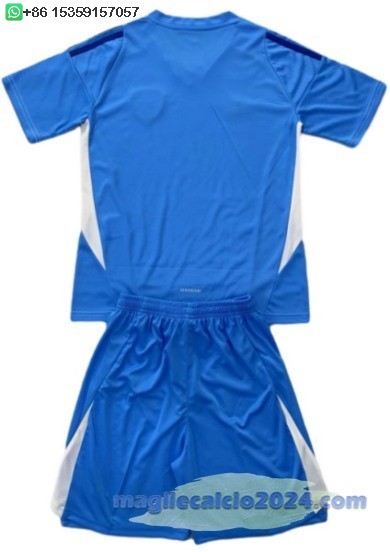 Portiere Maglia Calcio Set Completo Bambino Leeds United 2024 2025 Blu Poco Prezzo
