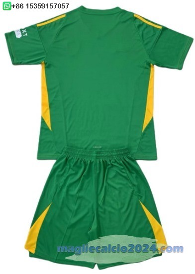 Portiere Maglia Calcio Set Completo Uomo Leeds United 2024 2025 Verde Poco Prezzo