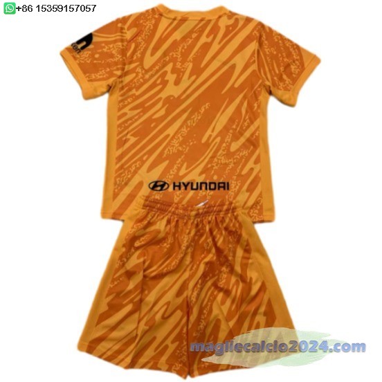 Portiere Set Completo Bambino Atlético Madrid 2024 2025 Arancione Poco Prezzo
