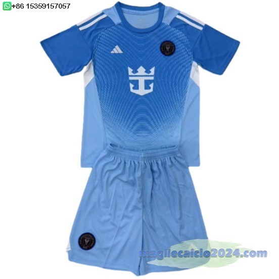 Portiere Set Completo Bambino Inter Miami 2025 2026 Blu Poco Prezzo