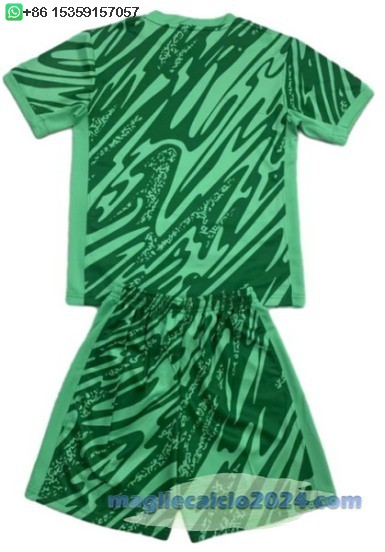 Portiere Set Completo Bambino Paris Saint Germain 2024 2025 Verde Poco Prezzo