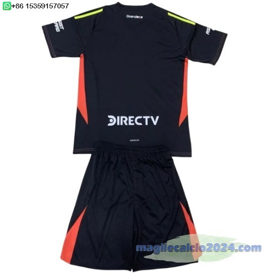 Portiere Set Completo Bambino River Plate 2024 2025 Nero Poco Prezzo