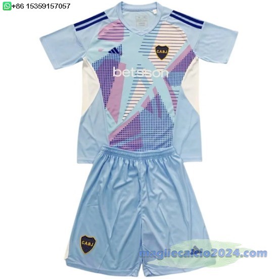 Portiere Set Completo Uomo Boca Juniors 2024 2025 Blu Poco Prezzo