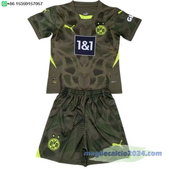 Portiere Set Completo Uomo Borussia Dortmund 2024 2025 Verde Poco Prezzo
