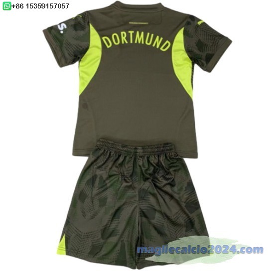 Portiere Set Completo Uomo Borussia Dortmund 2024 2025 Verde Poco Prezzo