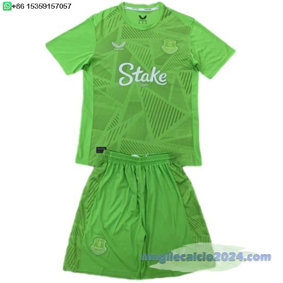 Portiere Set Completo Uomo Everton 2024 2025 Verde Poco Prezzo