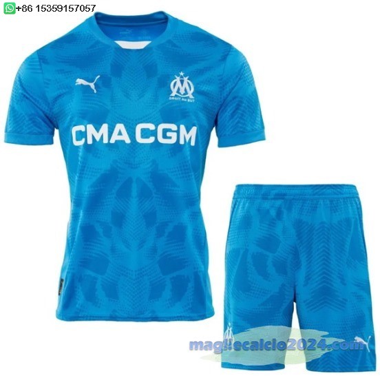 Portiere Set Completo Uomo Marsella 2024 2025 Blu Poco Prezzo