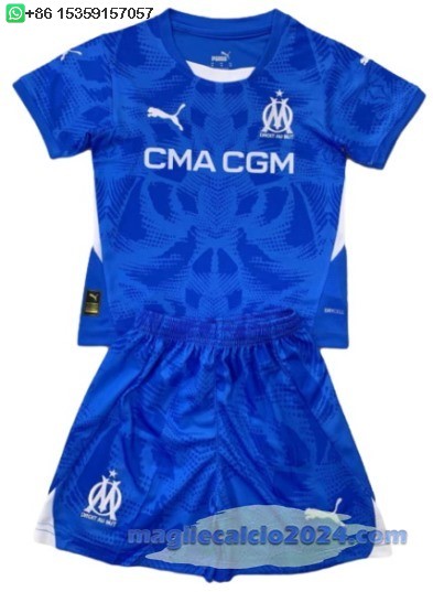 Portiere Set Completo Uomo Marsella 2024 2025 Blu Poco Prezzo