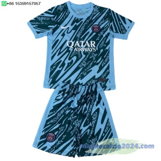 Portiere Set Completo Uomo Paris Saint Germain 2024 2025 Blu Poco Prezzo