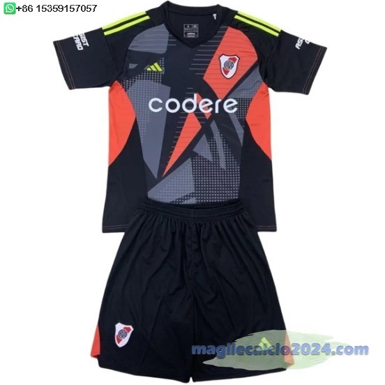 Portiere Set Completo Uomo River Plate 2024 2025 Nero Poco Prezzo