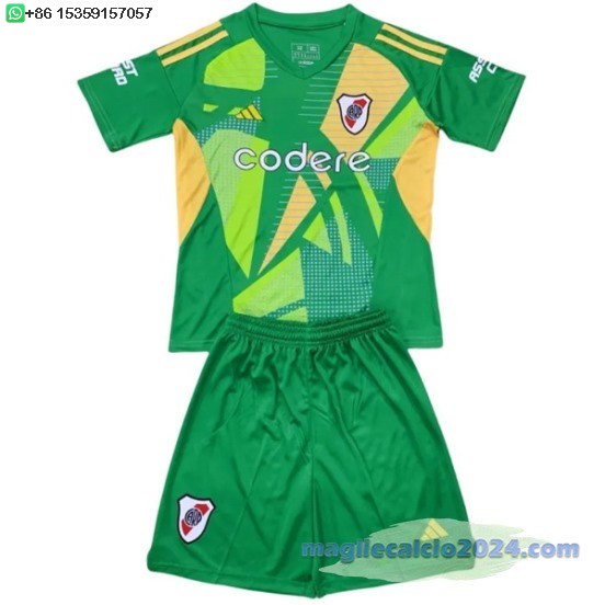 Portiere Set Completo Uomo River Plate 2024 2025 Verde Poco Prezzo