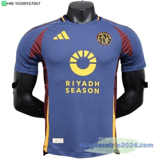 Terza Giocatori Maglia Calcio As Roma 2024 2025 Poco Prezzo