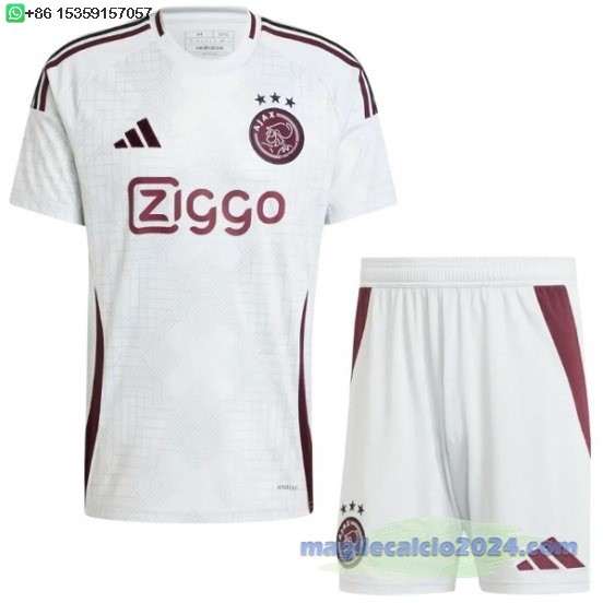 Terza Set Completo Bambino Ajax 2024 2025 Poco Prezzo