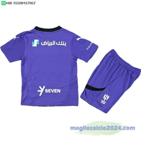 Terza Set Completo Bambino Al Hilal Saudi 2024 2025 Poco Prezzo