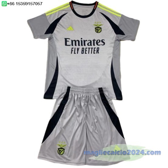 Terza Set Completo Bambino Benfica 2024 2025 Poco Prezzo