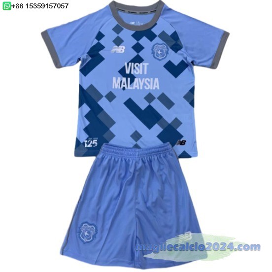 Terza Set Completo Bambino Cardiff City 2024 2025 Poco Prezzo