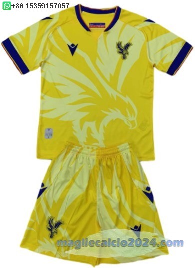 Terza Set Completo Bambino Crystal Palace 2024 2025 Poco Prezzo