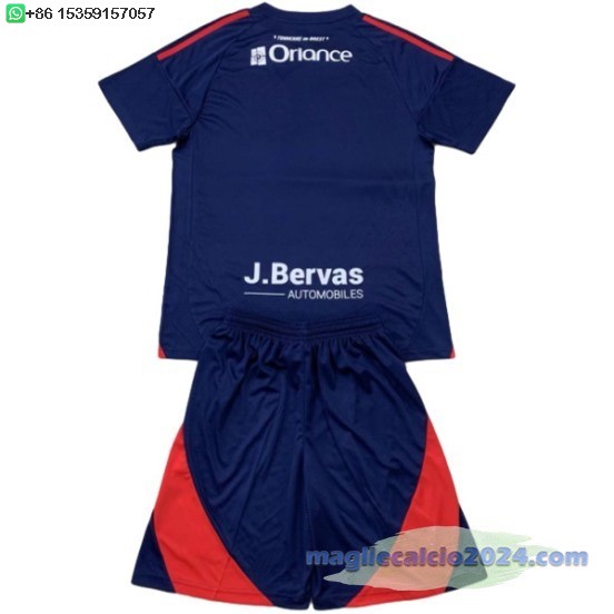 Terza Set Completo Bambino Stade Brestois 2024 2025 Poco Prezzo