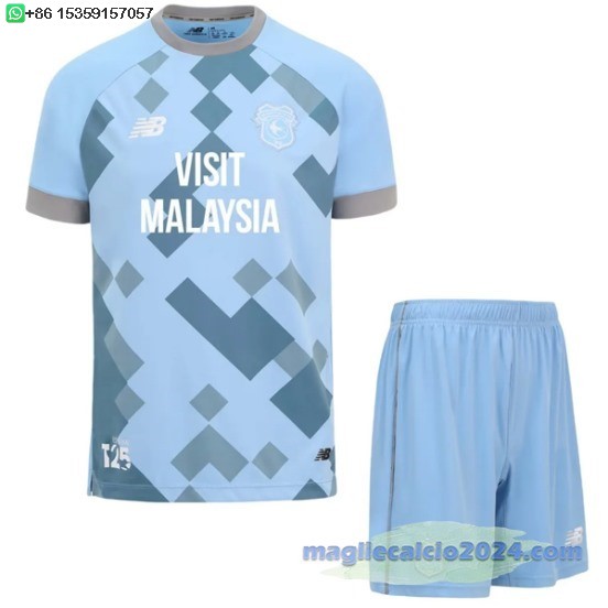 Terza Set Completo Uomo Cardiff City 2024 2025 Poco Prezzo