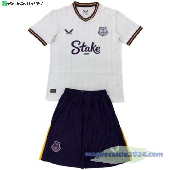 Terza Set Completo Uomo Everton 2024 2025 Poco Prezzo