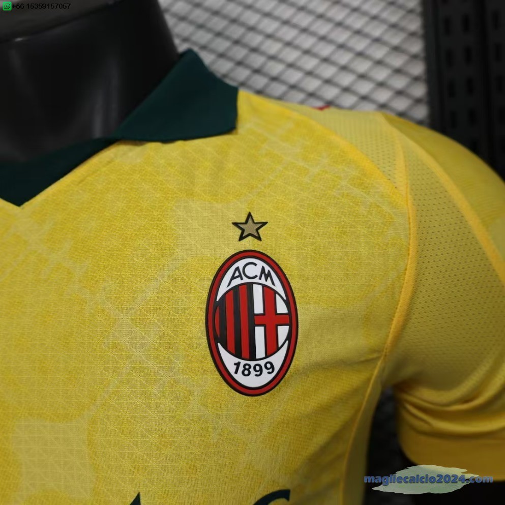 Terza concetto Giocatori Maglia Calcio AC Milan 2025 2026 Poco Prezzo