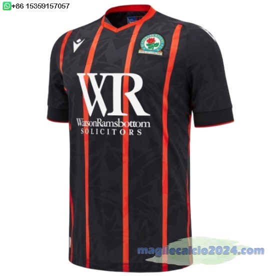 Thailandia Away Maglia Calcio Blackburn Rovers 2024 2025 Poco Prezzo