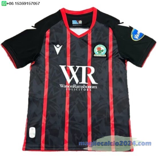 Thailandia Away Maglia Calcio Blackburn Rovers 2024 2025 Poco Prezzo