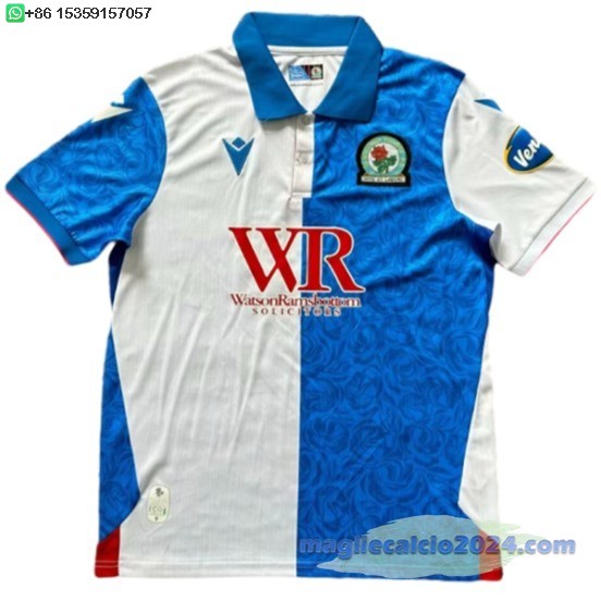 Thailandia Home Maglia Calcio Blackburn Rovers 2024 2025 Poco Prezzo